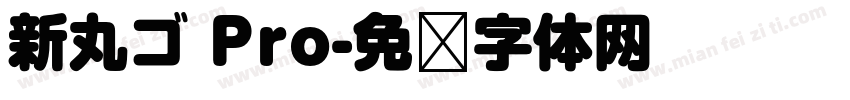 新丸ゴ Pro字体转换